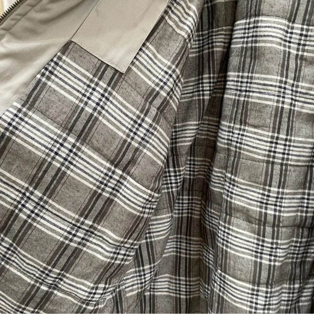 CROFT‎ & BARROW FLANNEL LINED BARN COAT IN KHAKI